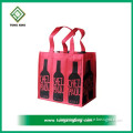 Custom making factory supply wine bottle tote carrier Bag